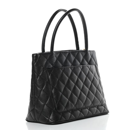 Chanel Caviar Quilted Medallion Tote Black 3 of 14