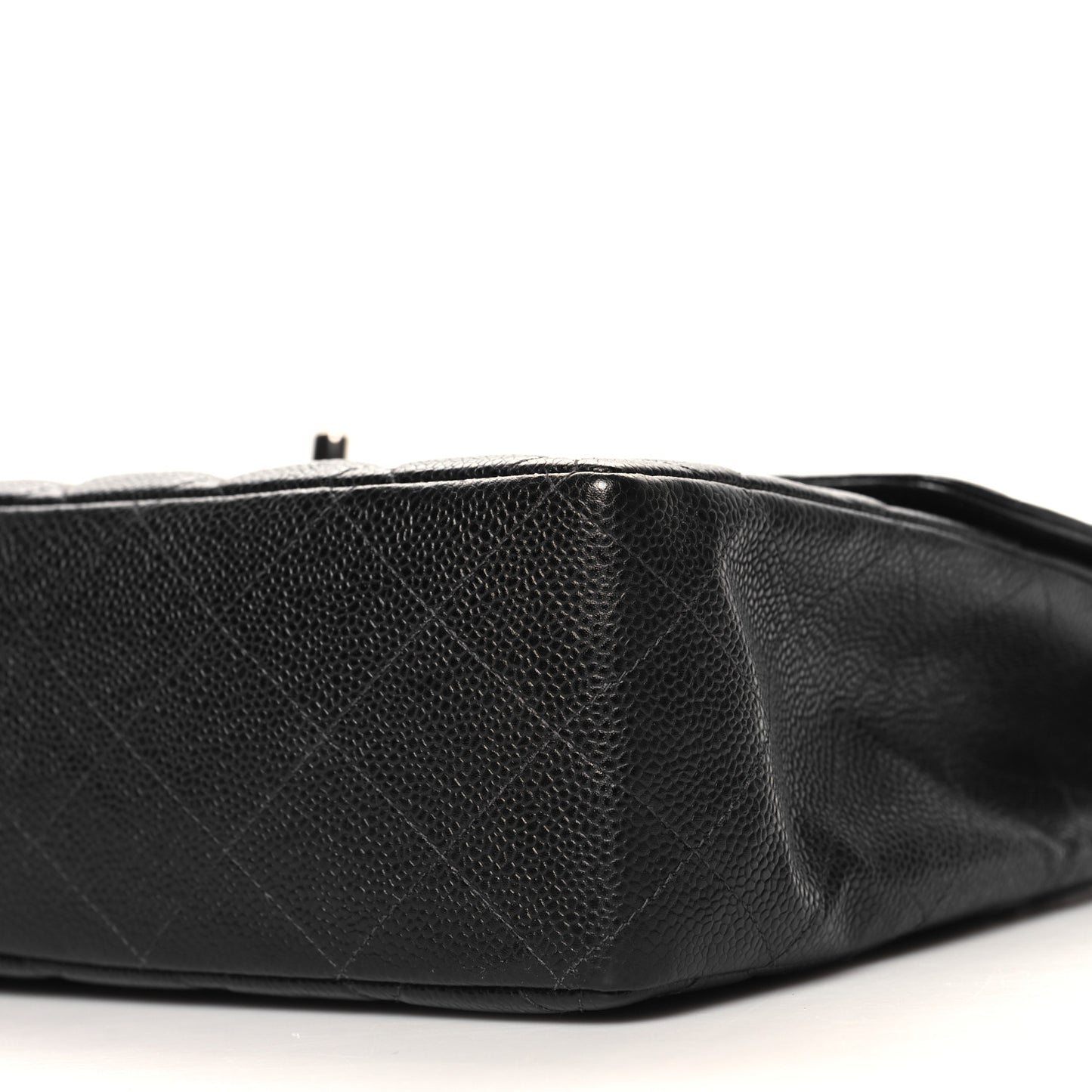 Caviar Jumbo Single Flap Black