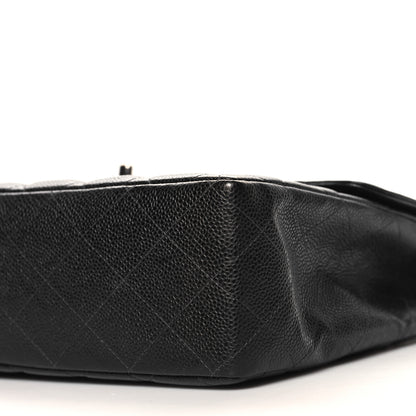Chanel Caviar Jumbo Single Flap Black 10 of 10