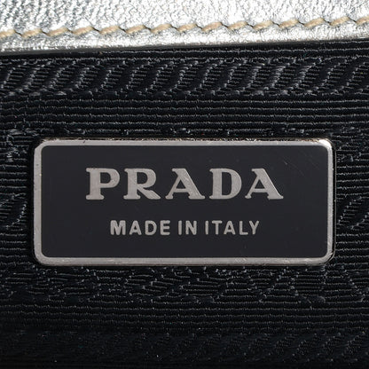 Prada Nappa Gaufre Bowler Argento 6 of 10