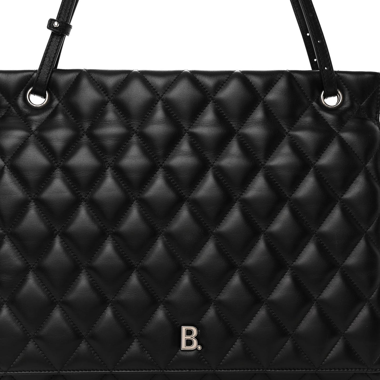 Nappa Calfskin Quilted Large Touch B Shoulder Bag