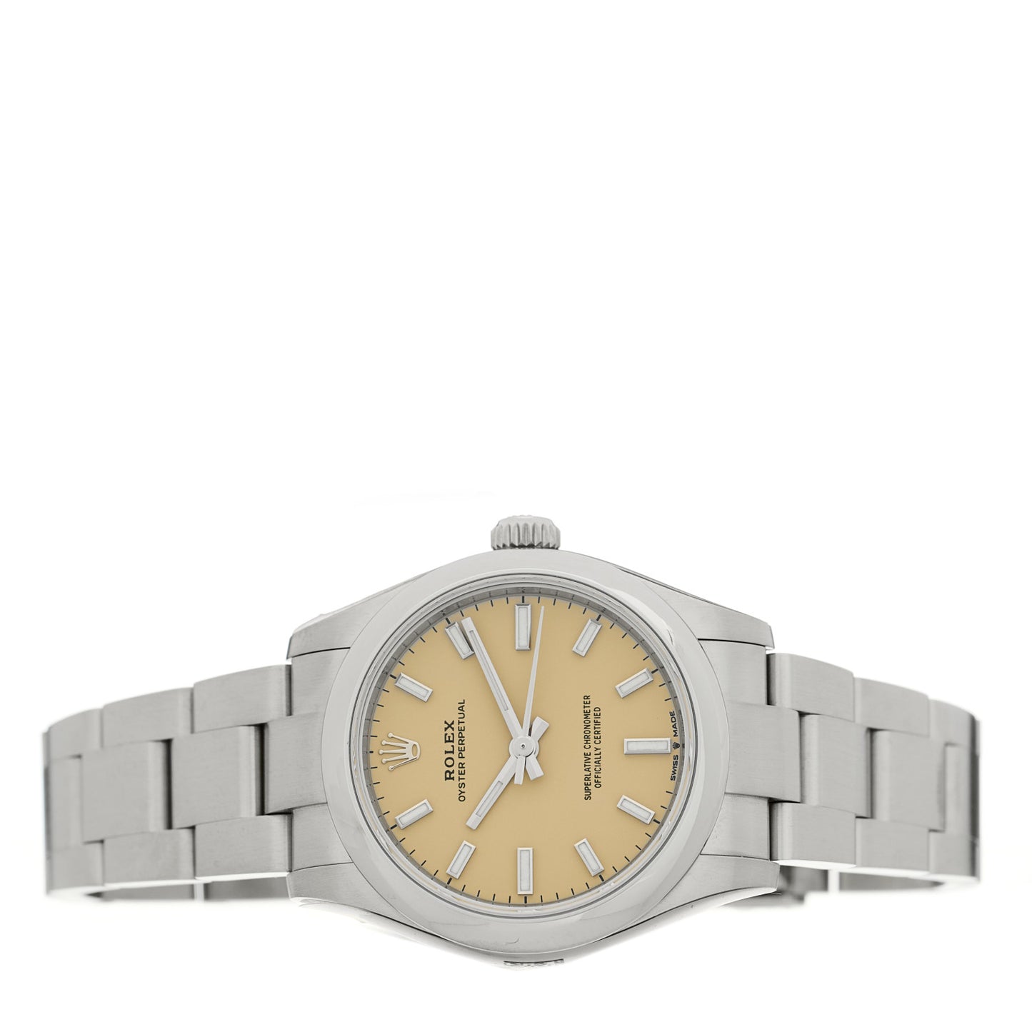 Stainless Steel 31mm Oyster Perpetual Watch Beige 277200