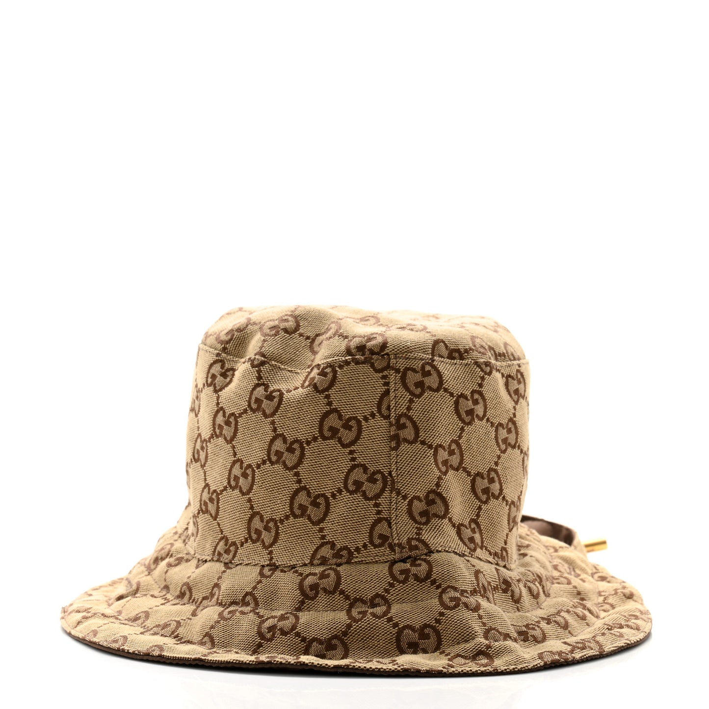 Canvas Monogram Reversible Bucket Hat XL Brown