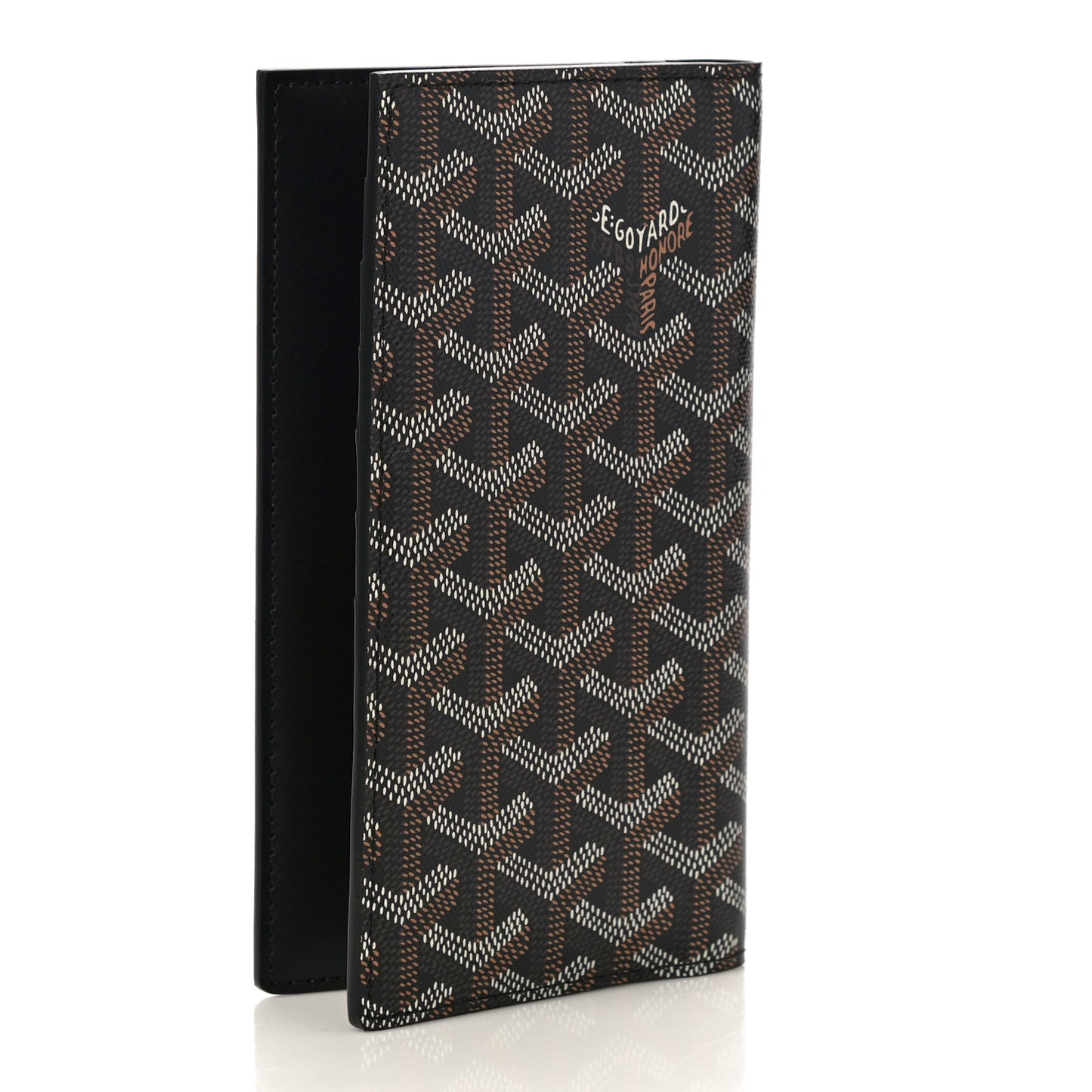 Goyardine Long Bi-Fold Wallet Black