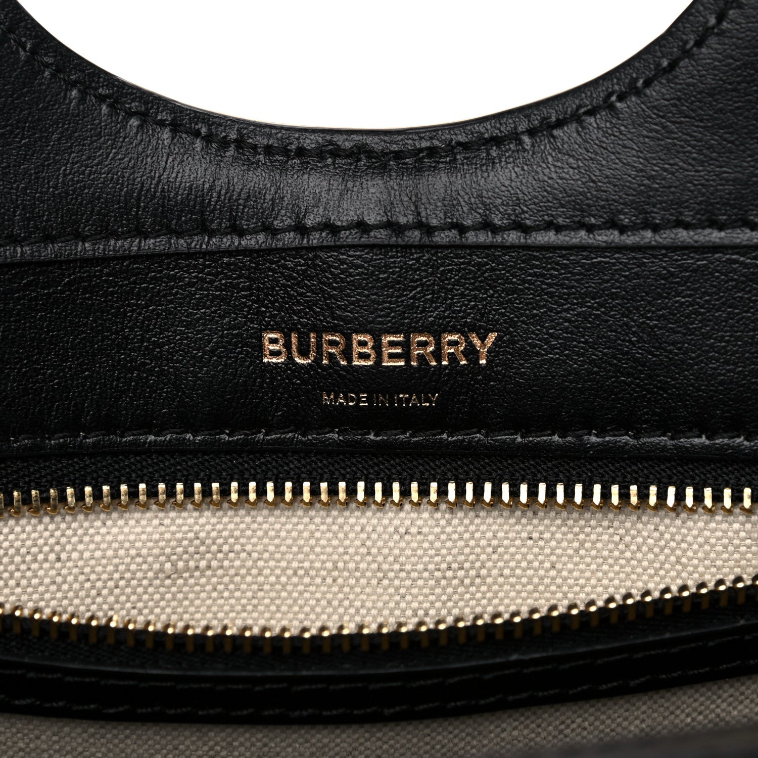 Burberry Calfskin Check Mini Pocket Bag Black 6 of 11