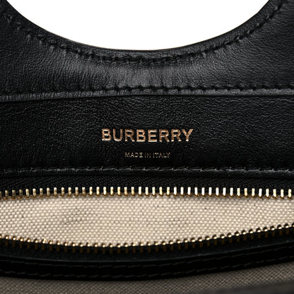 Burberry Calfskin Check Mini Pocket Bag Black 6 of 11