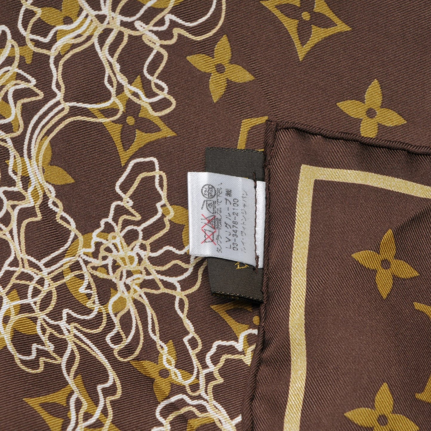 Silk Monogram Dentelle Scarf