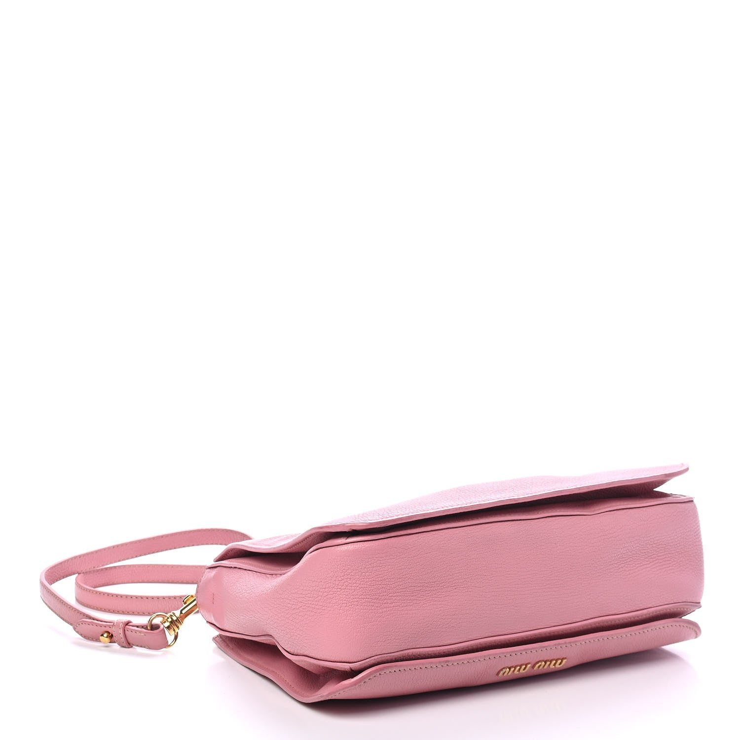 Miu Miu Goatskin Madras Shopping Tote Rosa Gemma 4 of 9