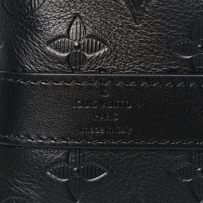 Louis Vuitton Calfskin Shadow Monogram Keepall Bandouliere 50 Black 6 of 8