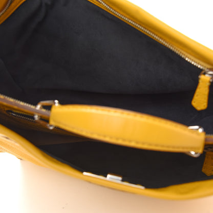 Fendi Cuoio Romano Selleria Large Mens Peekaboo Essential Iconic Satchel Yellow 4 of 8