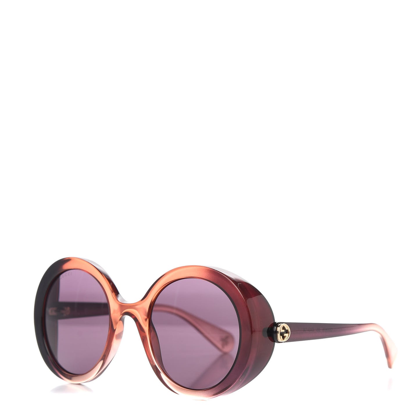 Round Sunglasses GG0367S Purple Red