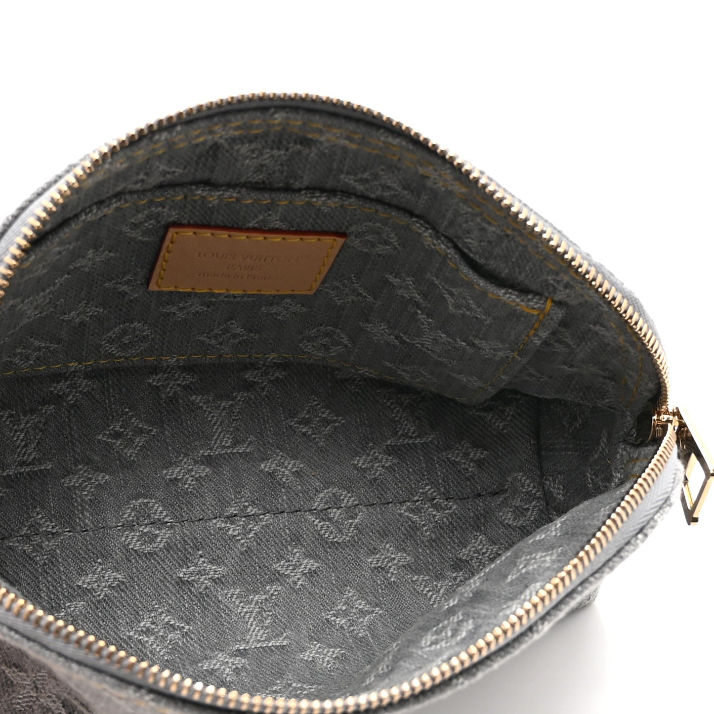 Denim Monogram Pochette Cosmetique PM Cloudy Grey