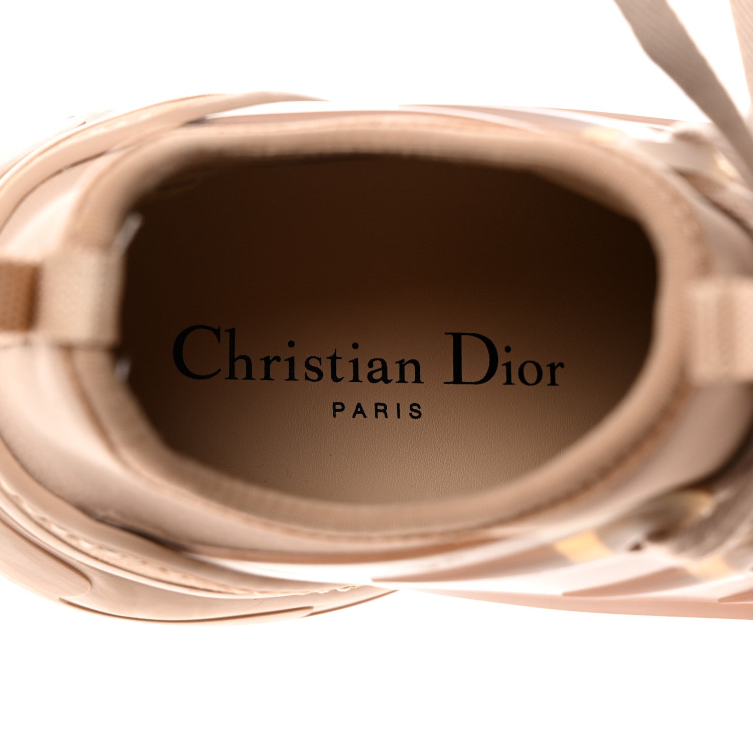 Christian Dior Neoprene Rubber Womens D-Connect Sneakers 36.5 Nude 6 of 10