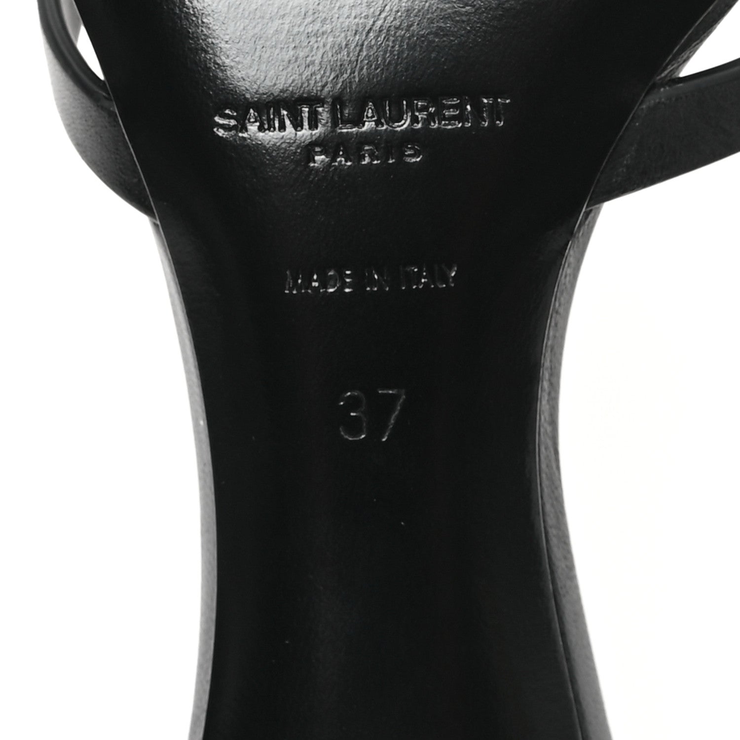 Saint Laurent Calfskin Maine Liscio Carla 60 Mules 37 Black 7 of 10