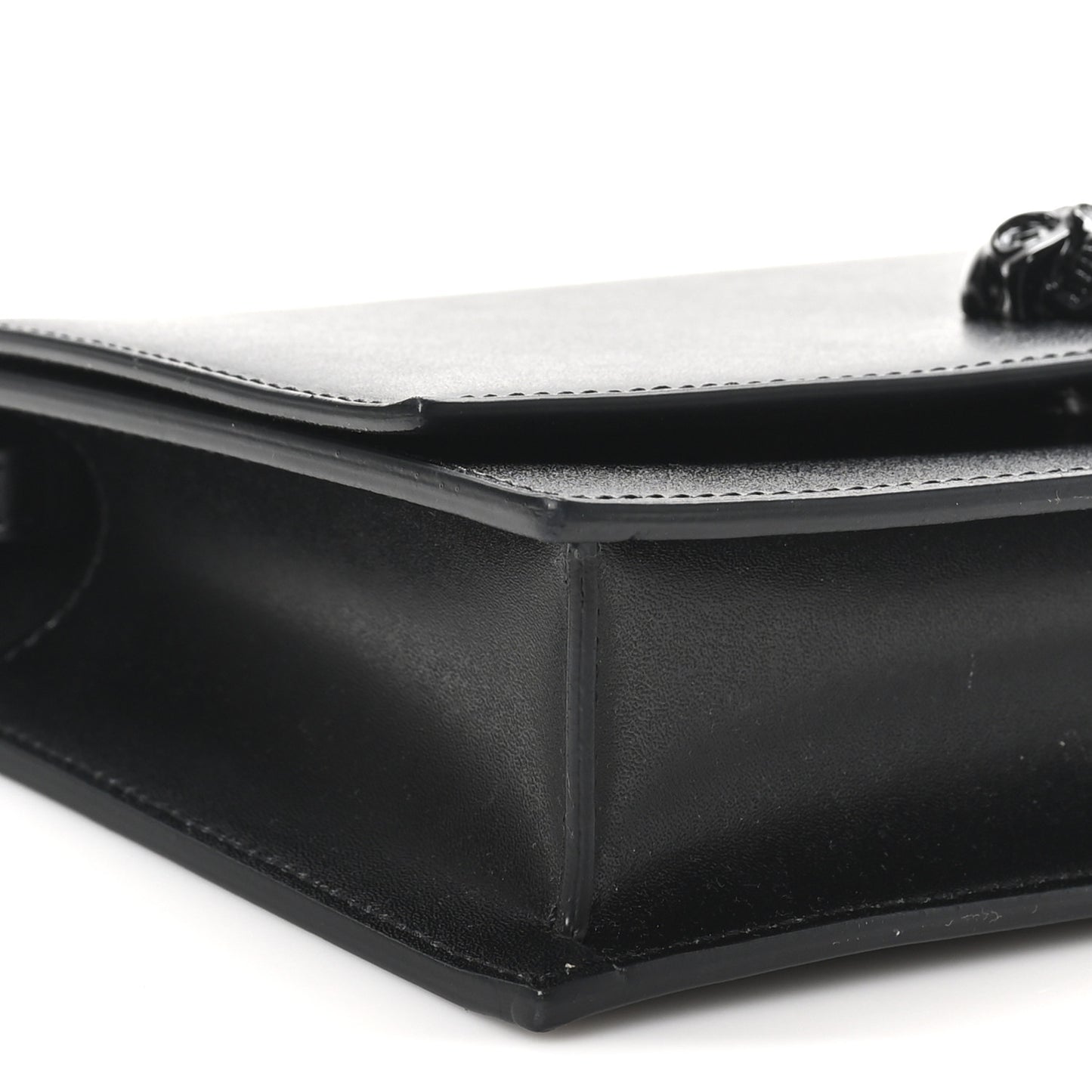 Calfskin Skull Small Crossbody Bag Black