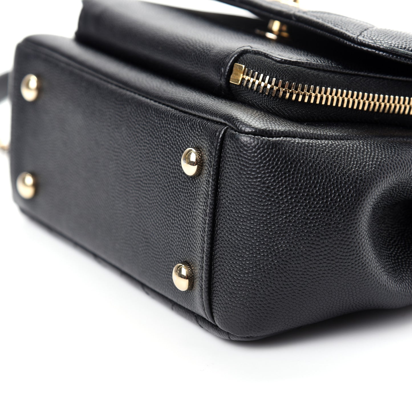 Caviar Quilted Small Business Affinity Flap Black