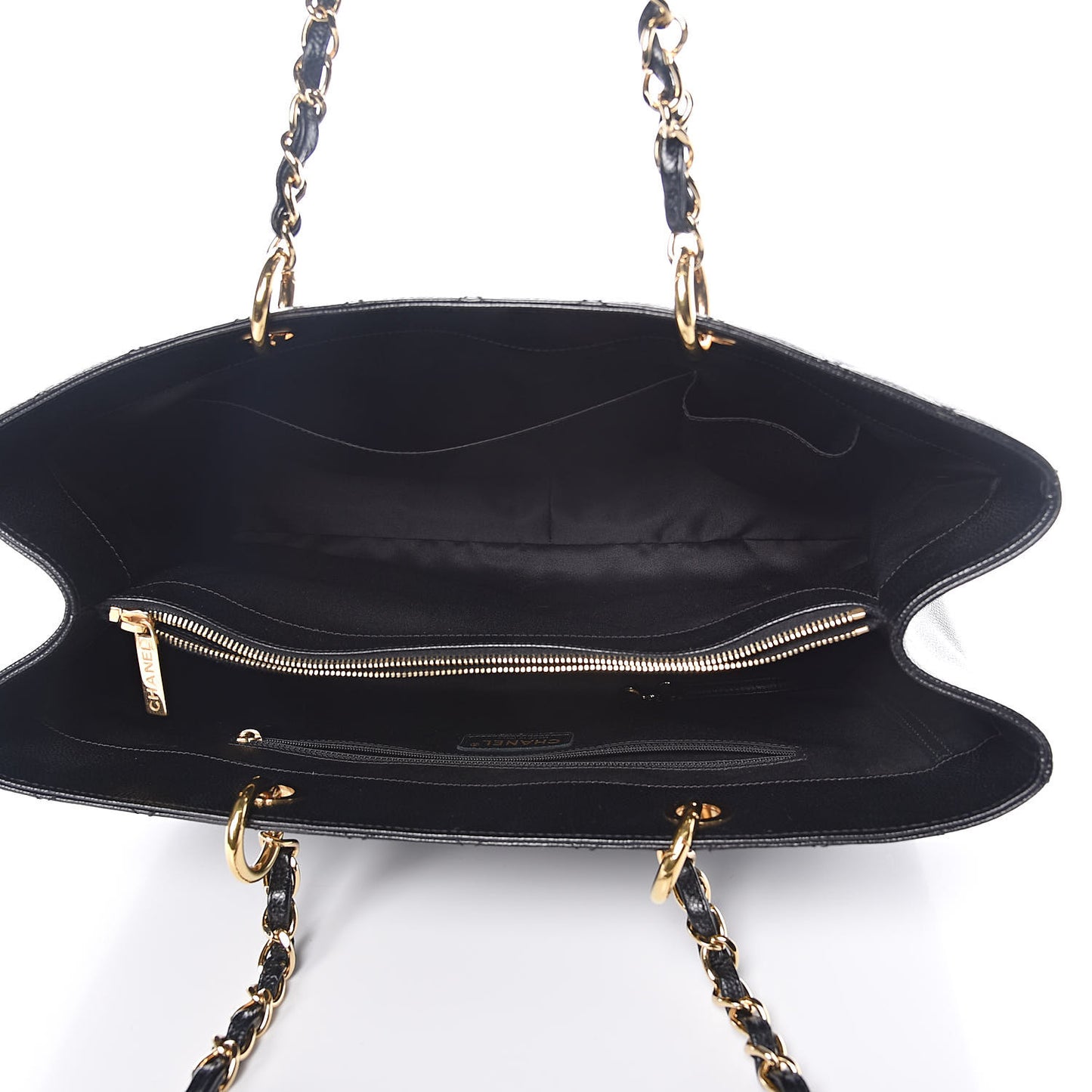 Caviar Quilted XL Grand Shopping Tote GST Black