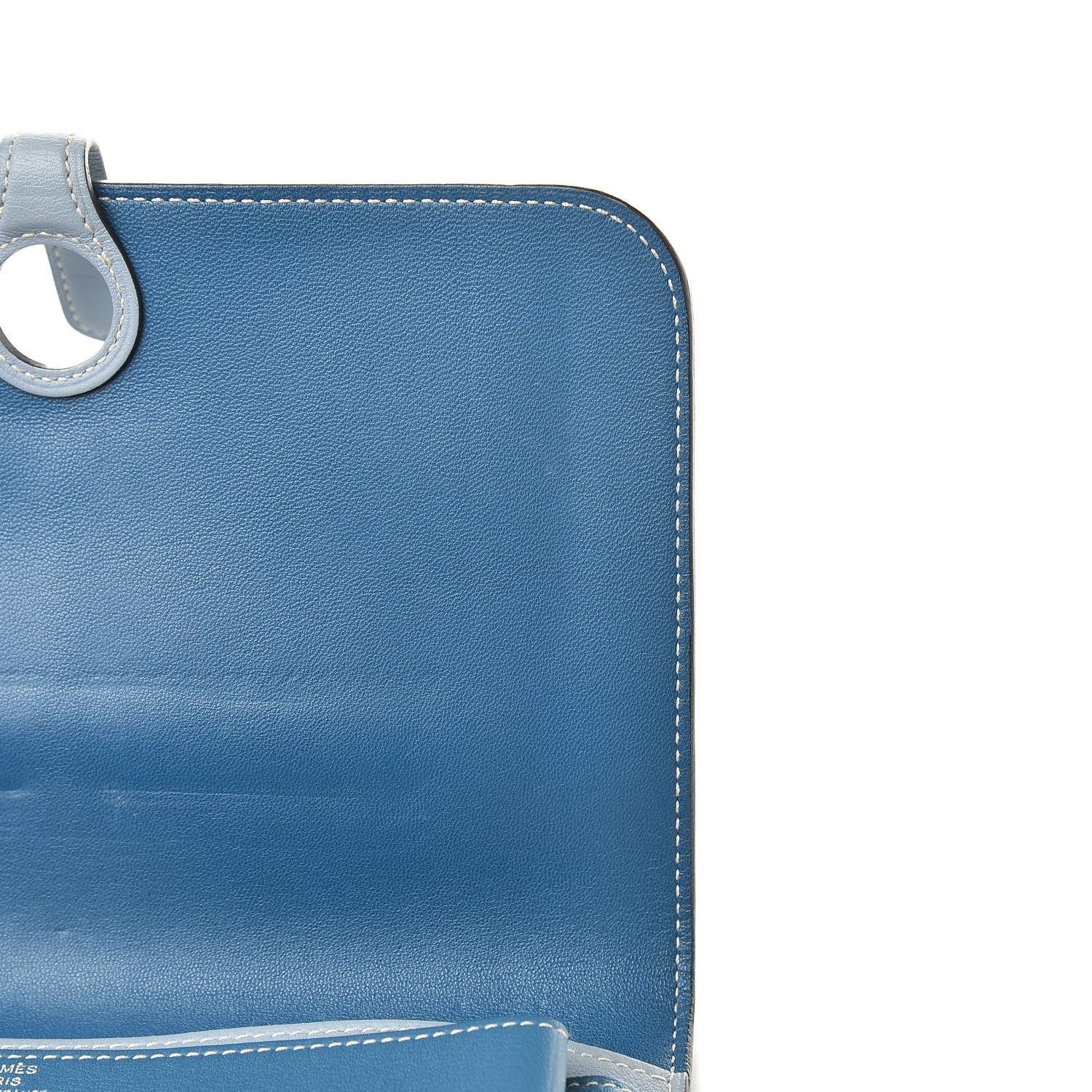 Hermes Swift Dogon Combined Wallet Bleu De Galice and Bleu Lin 12 of 14