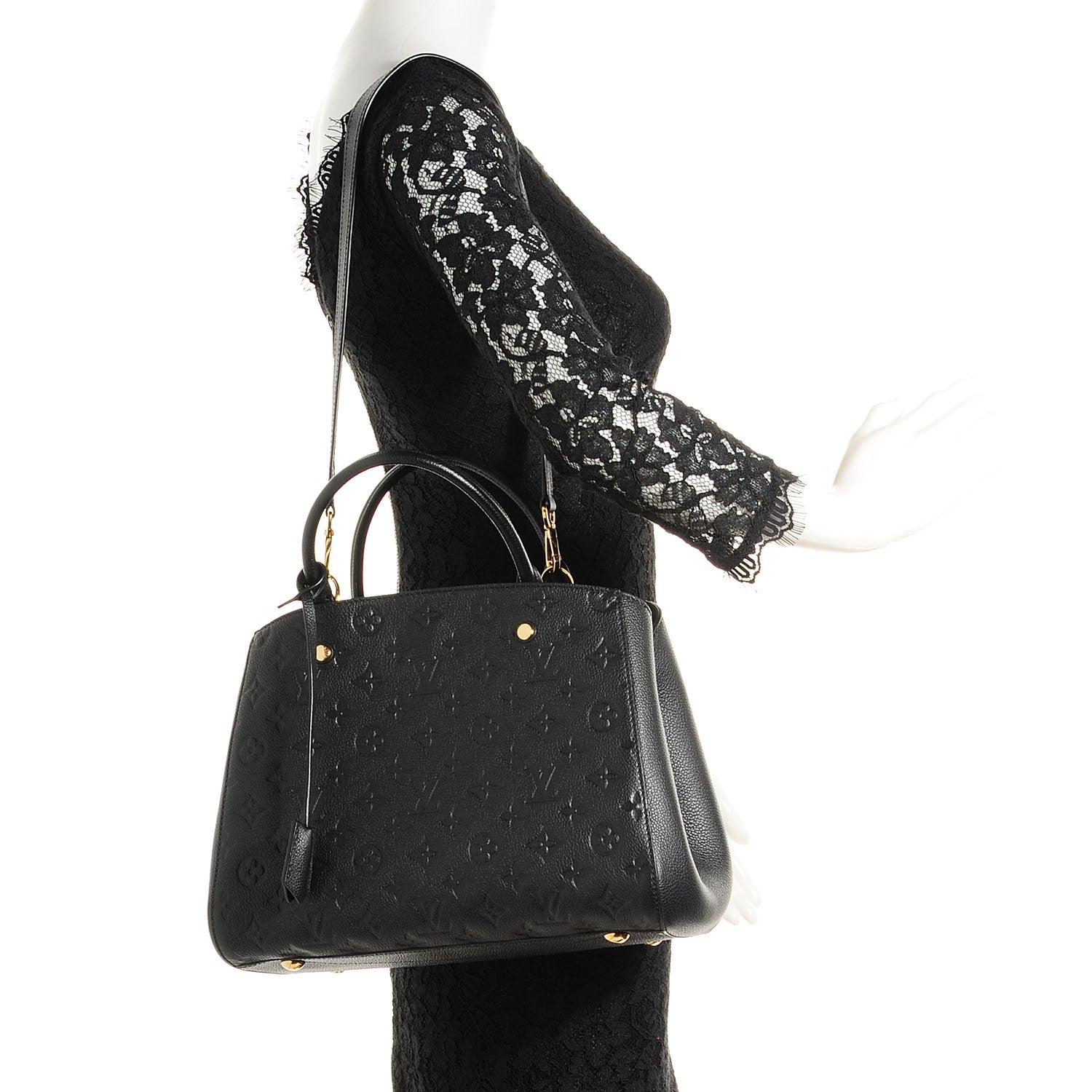 Louis Vuitton Empreinte Montaigne MM Black 2 of 8