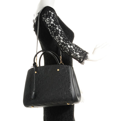 Louis Vuitton Empreinte Montaigne MM Black 2 of 8