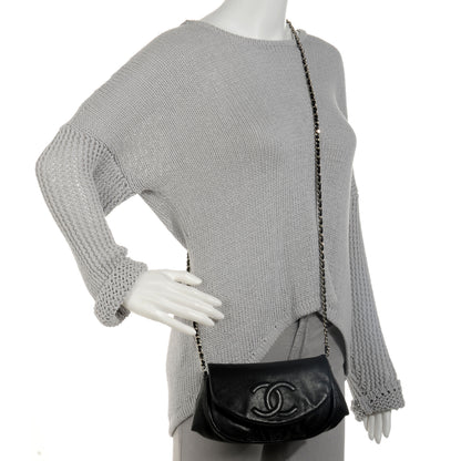 Chanel Caviar Half Moon Wallet On Chain WOC Black 5 of 10