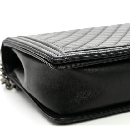 Chanel Calfskin Quilted Large Boy Flap Black 8 of 10