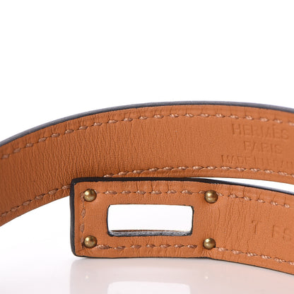 Hermes Epsom Kelly Double Tour Bracelet S Black 6 of 8