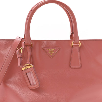 Prada Saffiano Vernice Galleria Shopping Tote Begonia 8 of 14