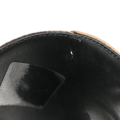 Louis Vuitton Patent Reverse Monogram LV Frame Flat Mule 40 Cacao 11 of 12