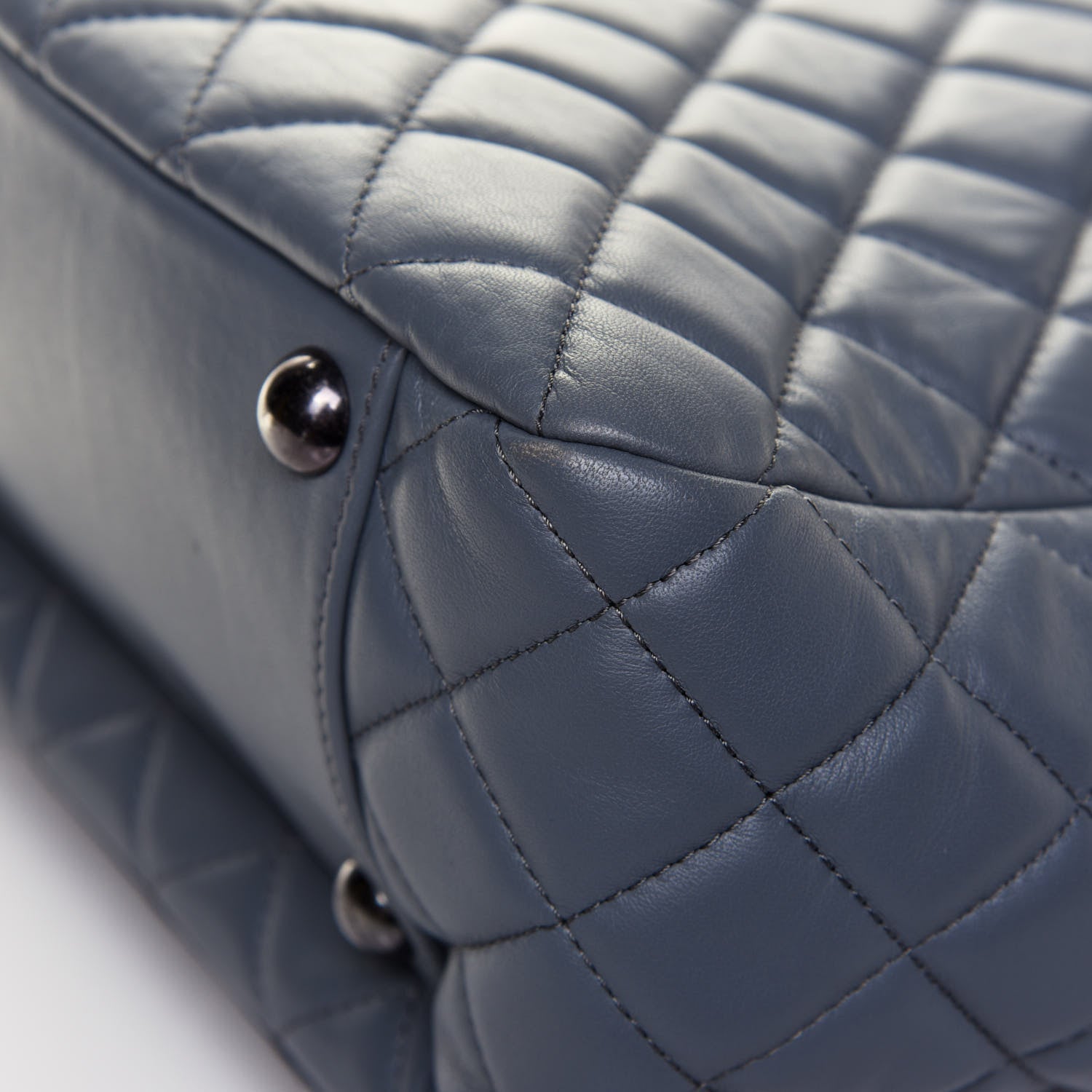 Chanel Lambskin Quilted Hobo Blue 23 of 32