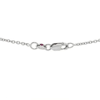 Roberto Coin 18K White Gold Diamond Open Heart Pendant Necklace 3 of 3