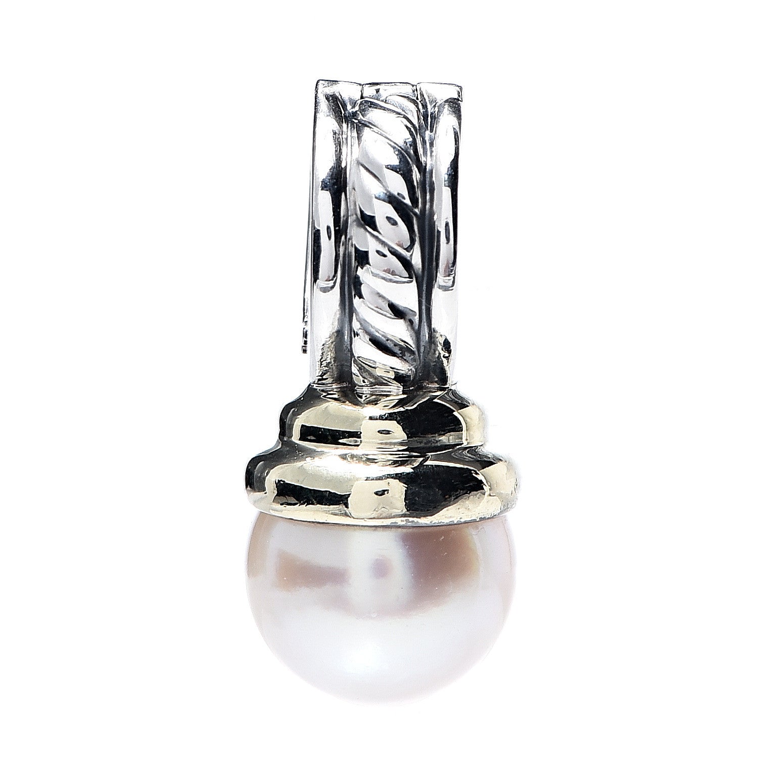 David Yurman Sterling Silver Pearl Enhancer Pendant 1 of 3