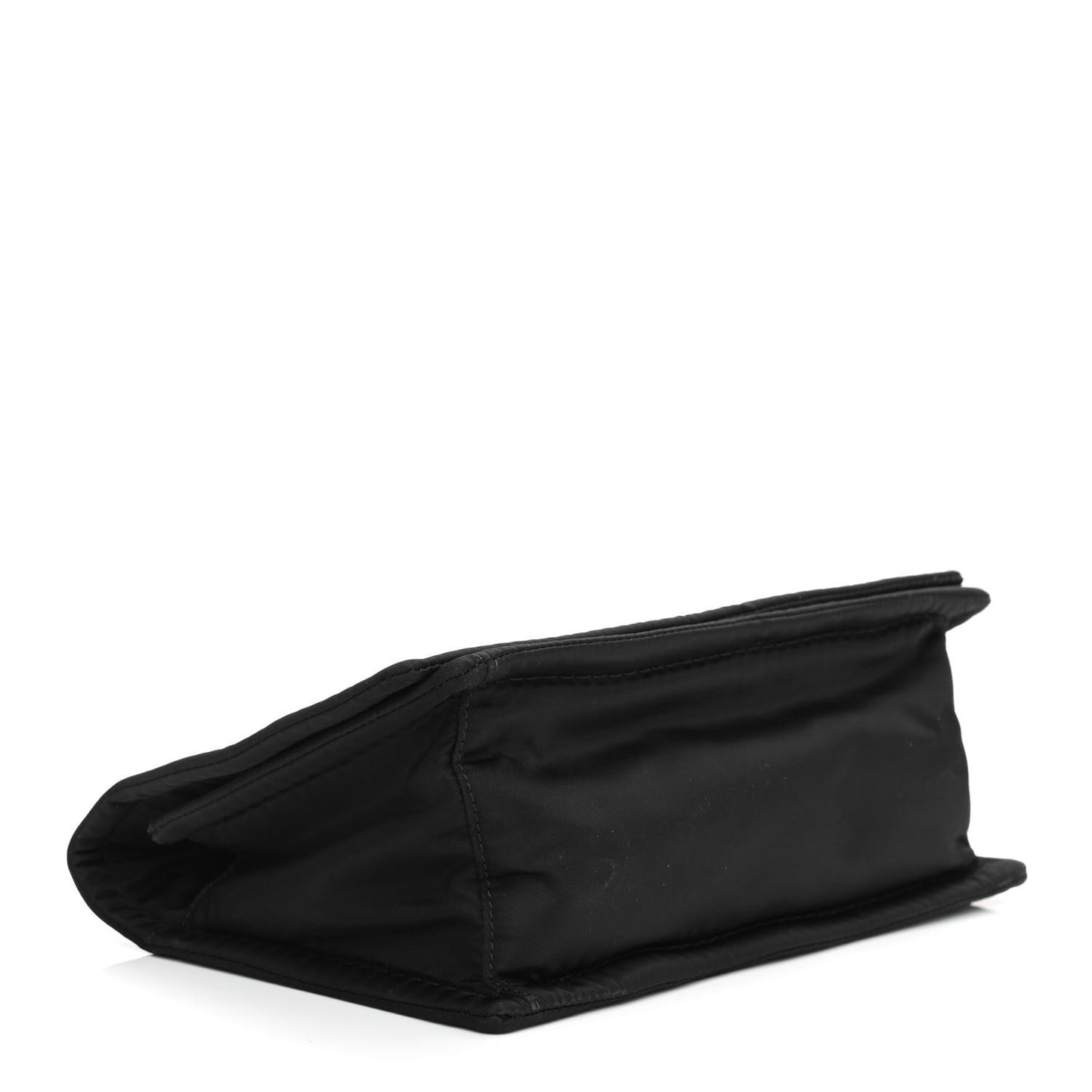 Tessuto Nylon Padded Chain Shoulder Bag Black
