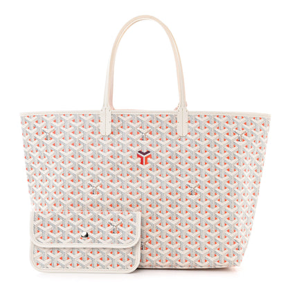 Goyard Goyardine Saint Louis Claire Voie PM White Orange 3 of 11
