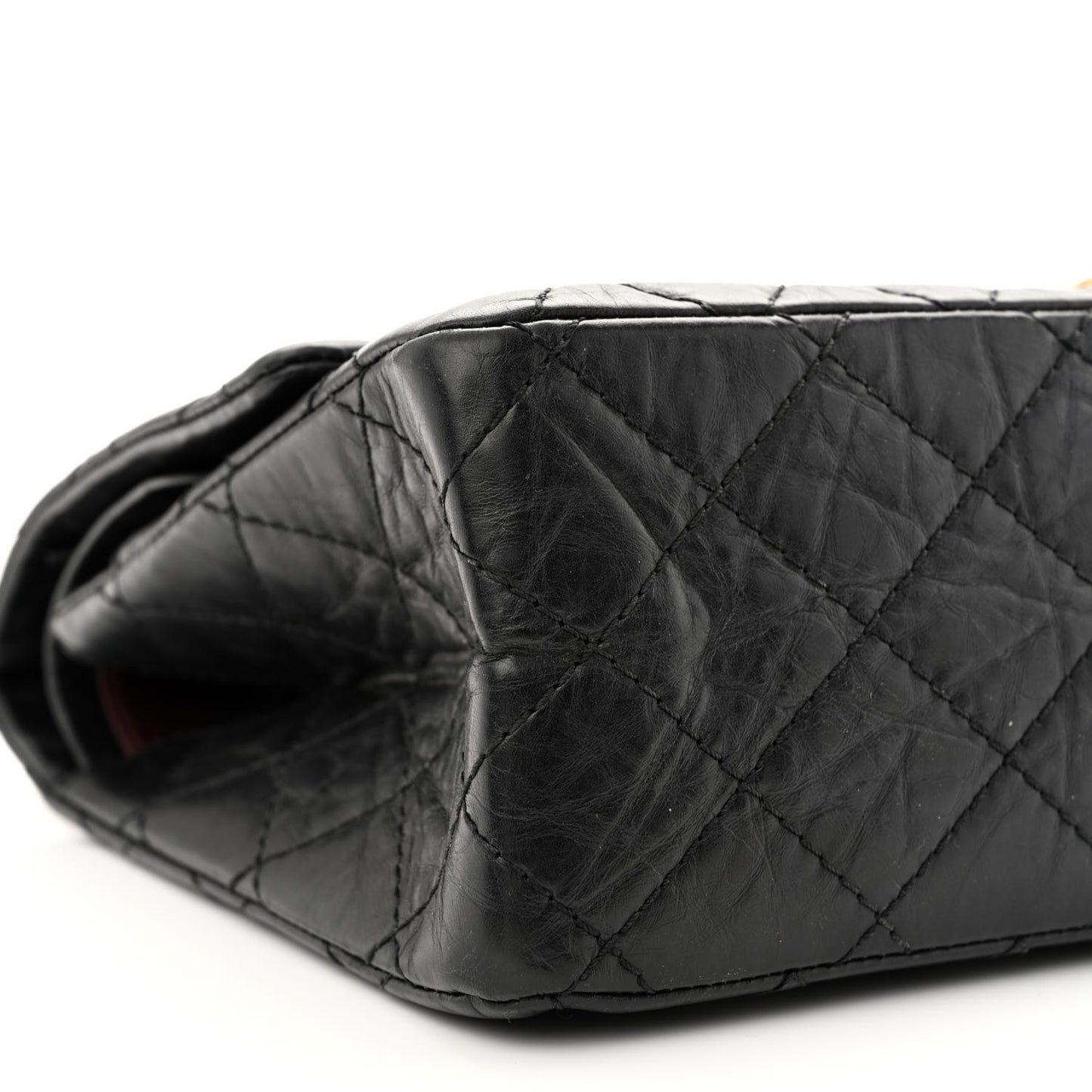 Aged Calfskin Quilted 2.55 Reissue 226 Flap Black