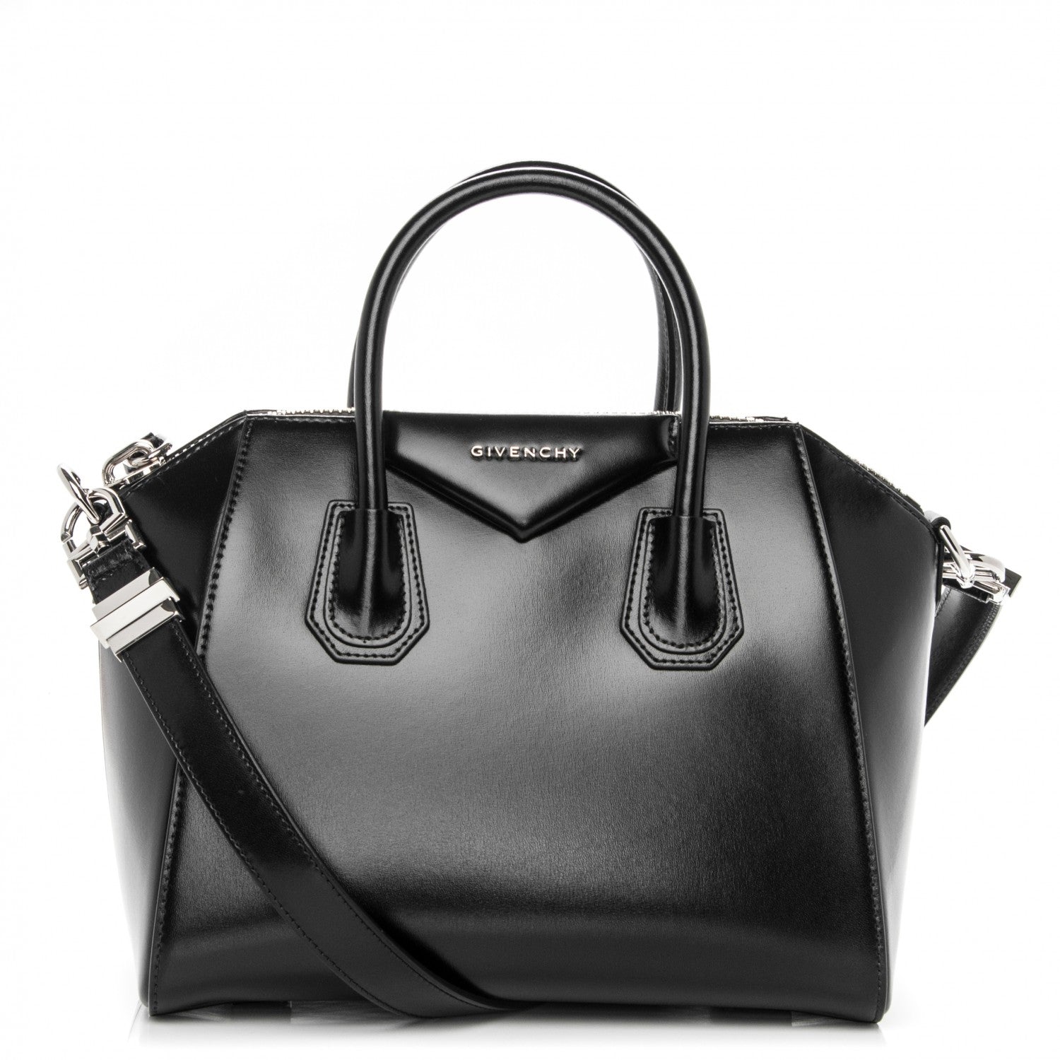 Givenchy Shiny Lord Calfskin Small Antigona Black 1 of 7