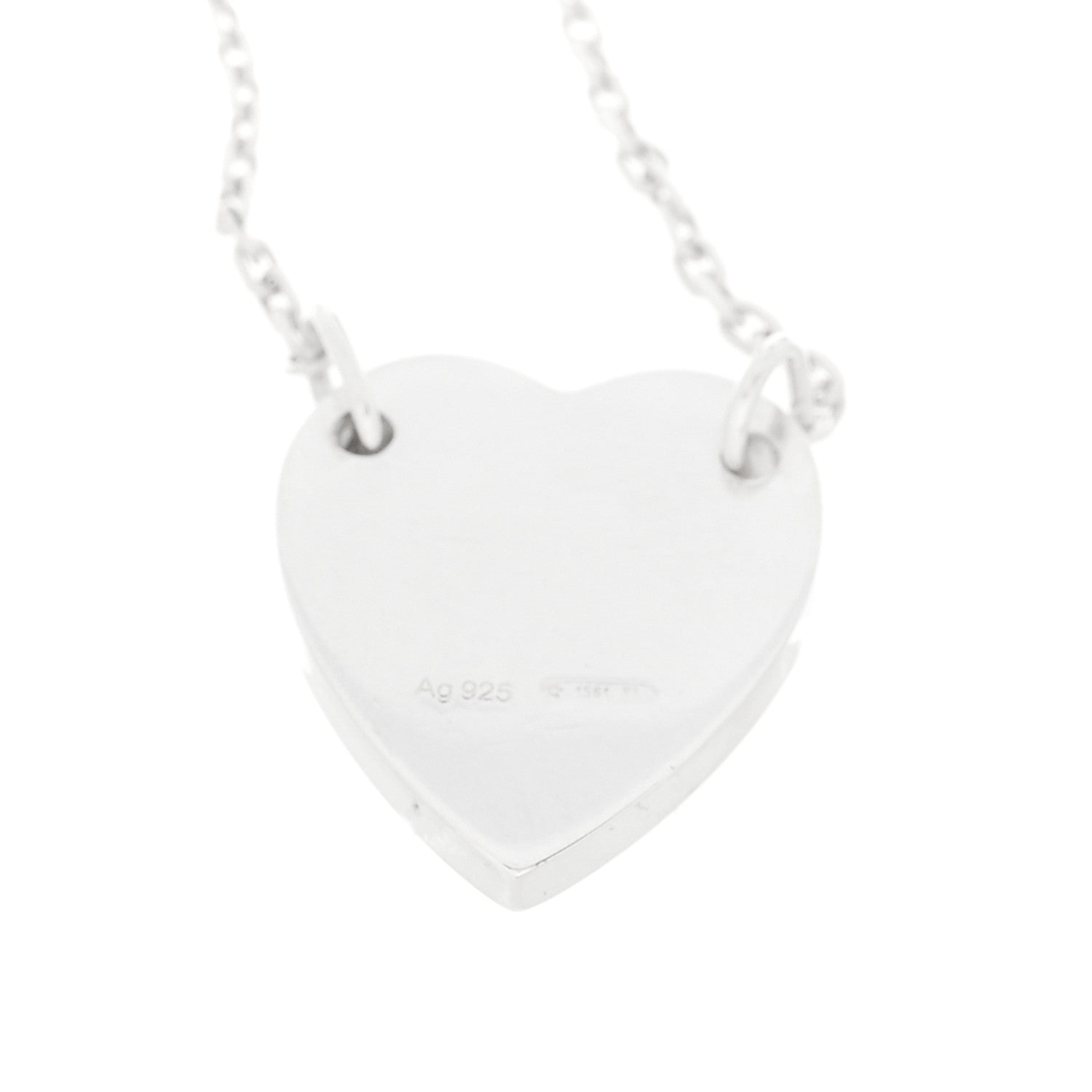 Gucci Sterling Silver Trademark Heart Bracelet 4 of 4