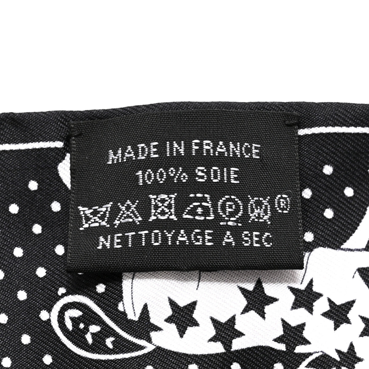 Silk Cheval De Coeur Bandana Twilly Bourgogne Black White