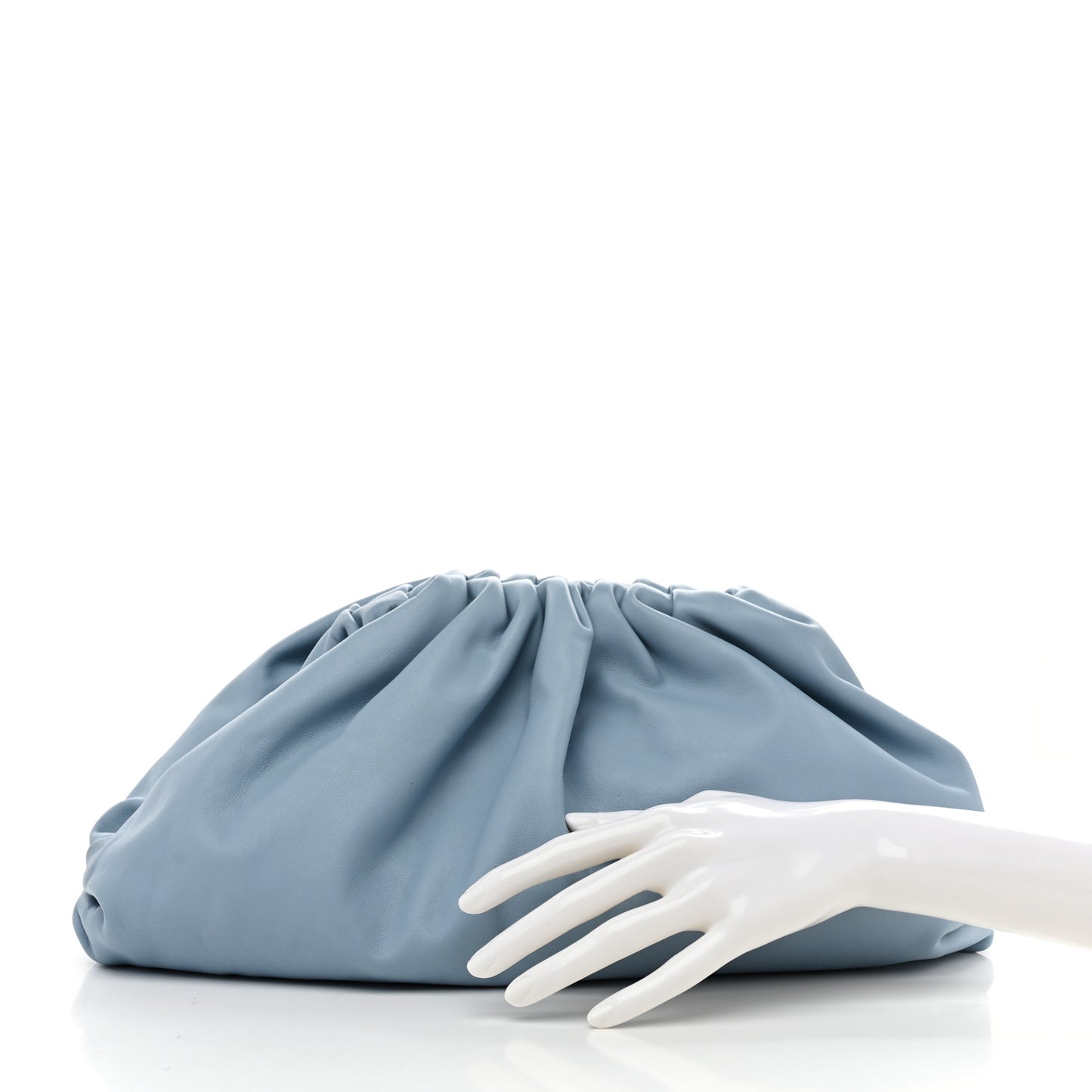 Smooth Butter Calf The Pouch Oversized Clutch Ice