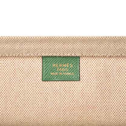 Hermes Courchevel Toile Cabas 50 Vert Clair 6 of 21