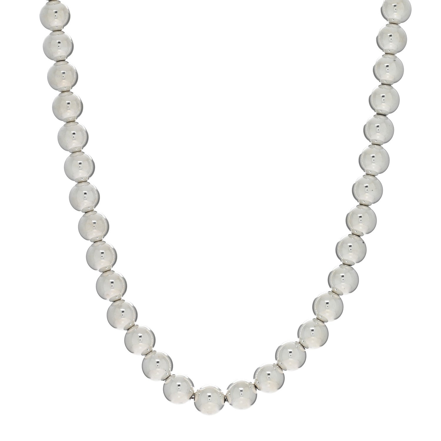 Tiffany Sterling Silver 10mm Hardwear Ball Necklace 1 of 4