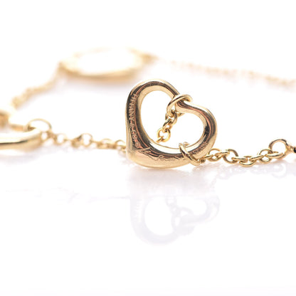 Tiffany 18K Yellow Gold Elsa Peretti 5 Open Heart Bracelet 5 of 6