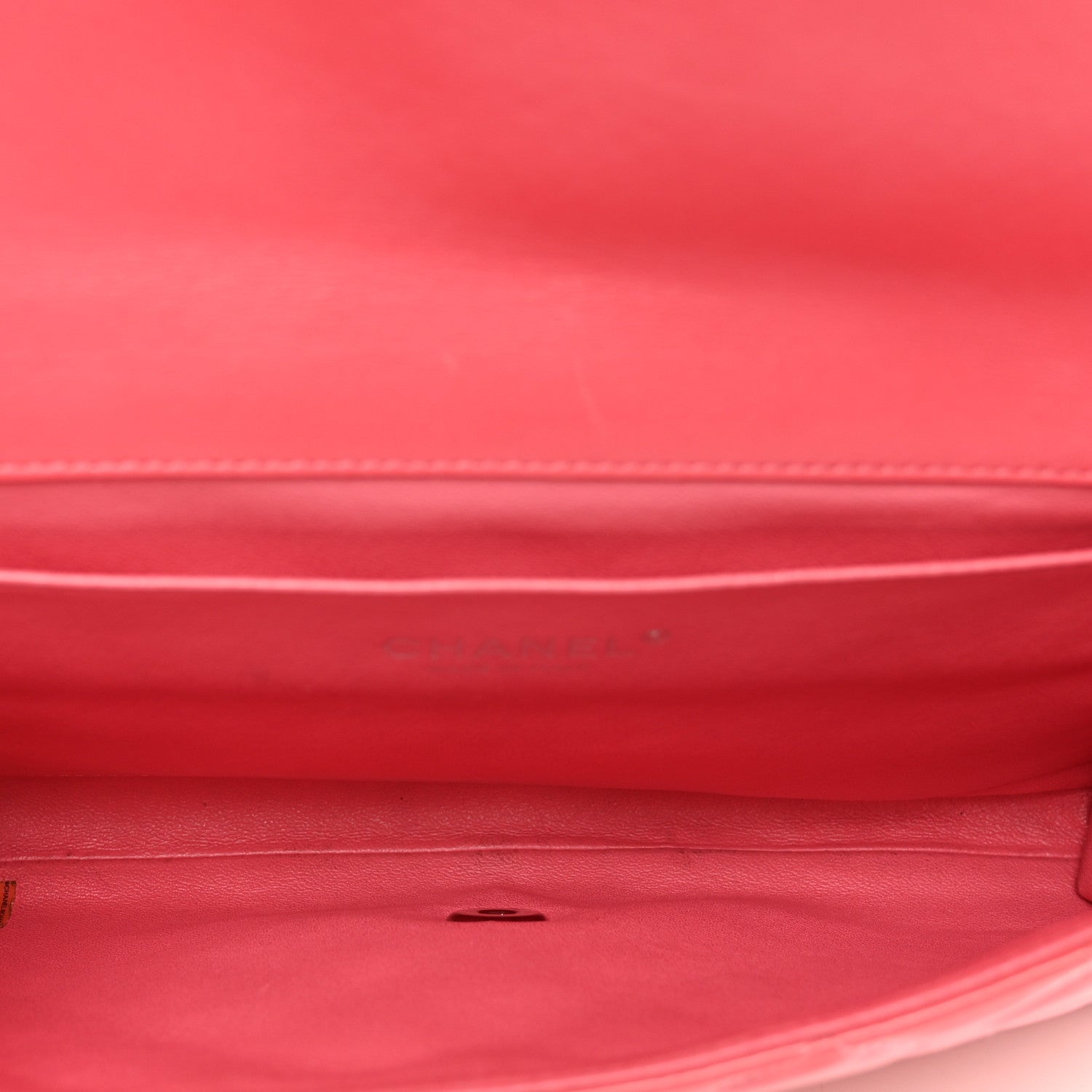 Chanel Patent Quilted Clutch with Chain Flap Fuchsia 6 of 13