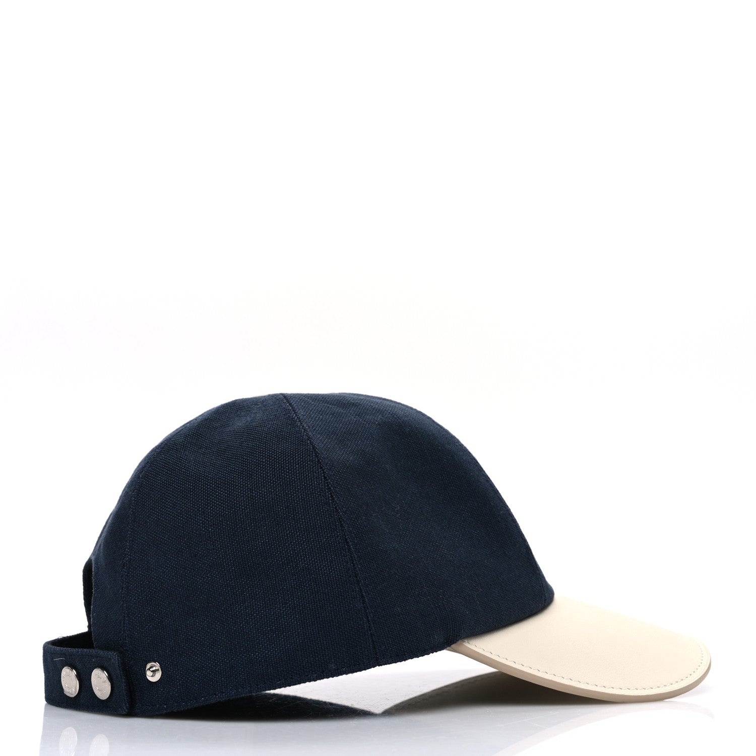 Hermes Cotton Canvas Swift Sevres Evelyne Cap 57 Marine Nata 5 of 8