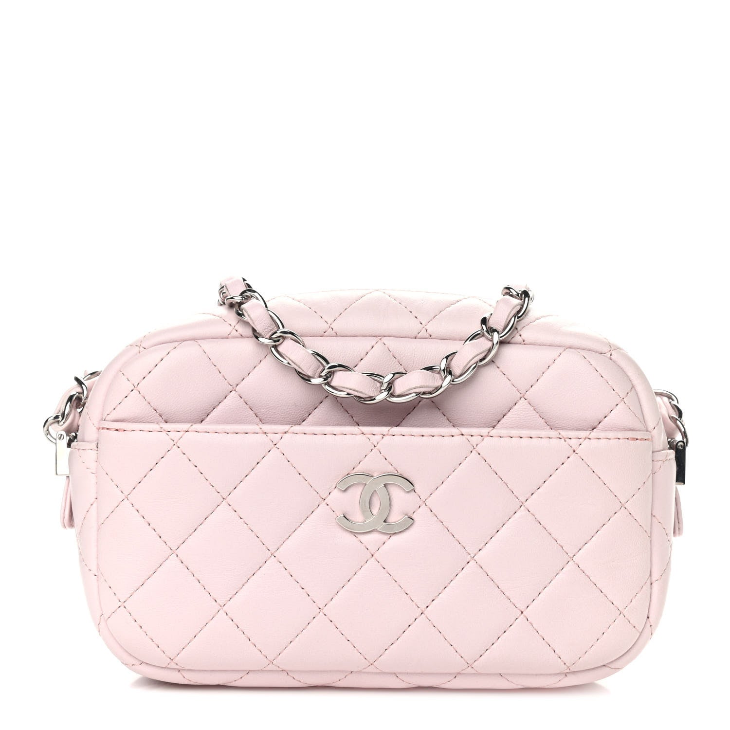 Chanel Lambskin Quilted Small Timeless Camera Case Light Pink 1 of 9