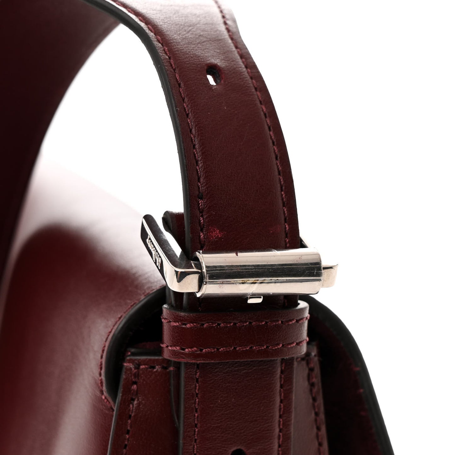 Shiny Smooth Calfskin East West Bayswater Black Cherry