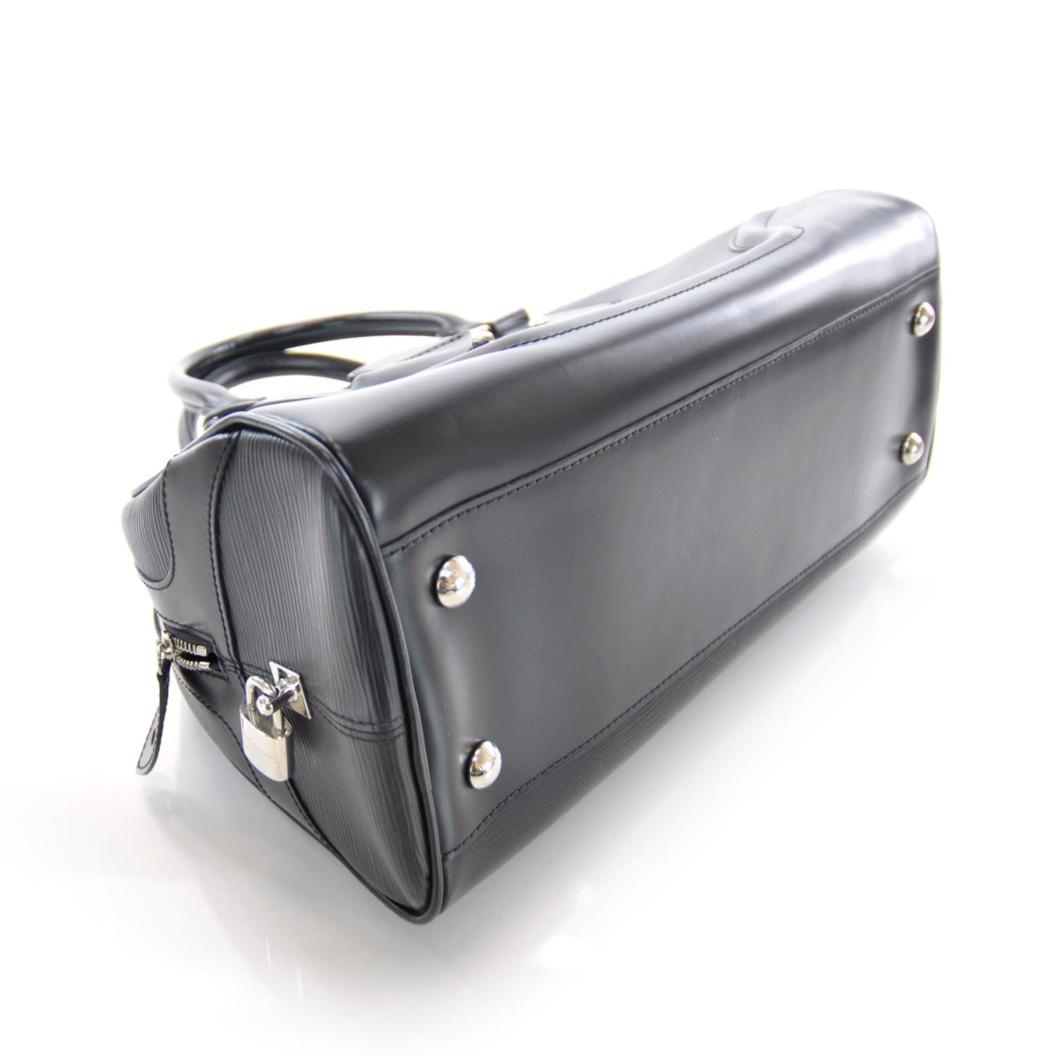 Louis Vuitton Epi Bowling Montaigne GM Black 4 of 9