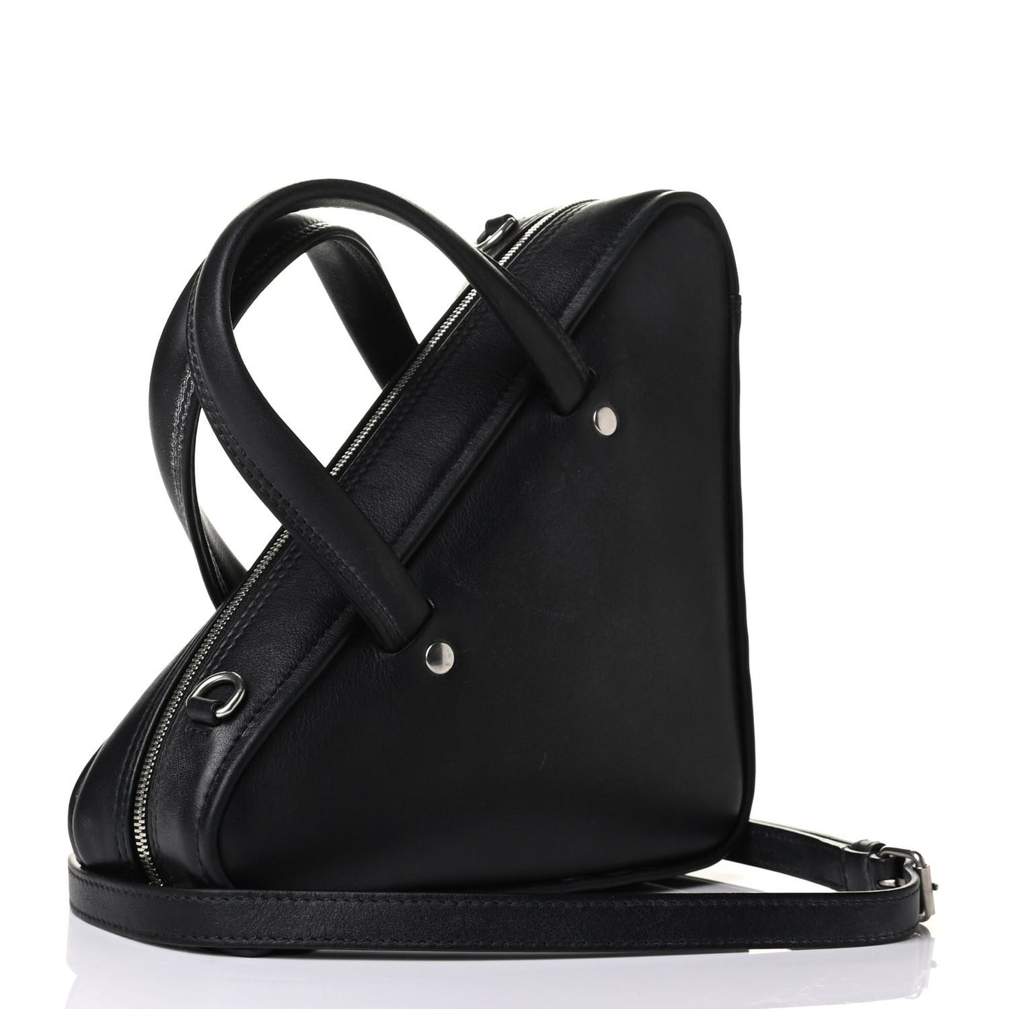 Calfskin XS Triangle Duffle Black