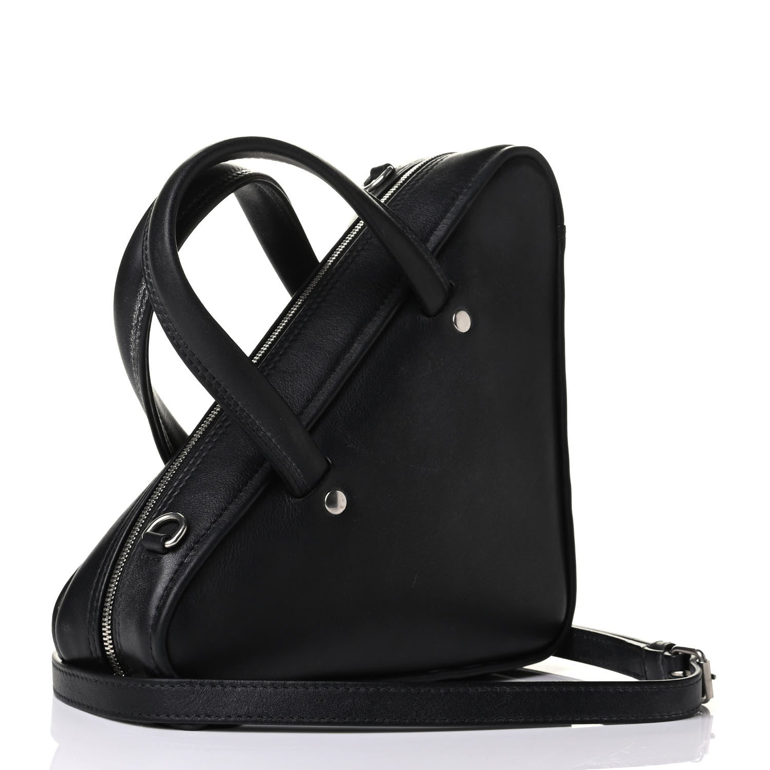 Balenciaga Calfskin XS Triangle Duffle Black 2 of 7