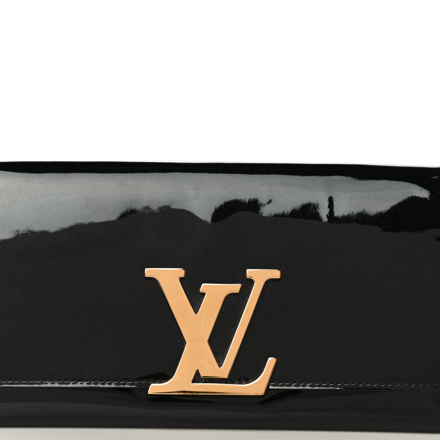 Louis Vuitton Patent Louise Clutch Black 9 of 11